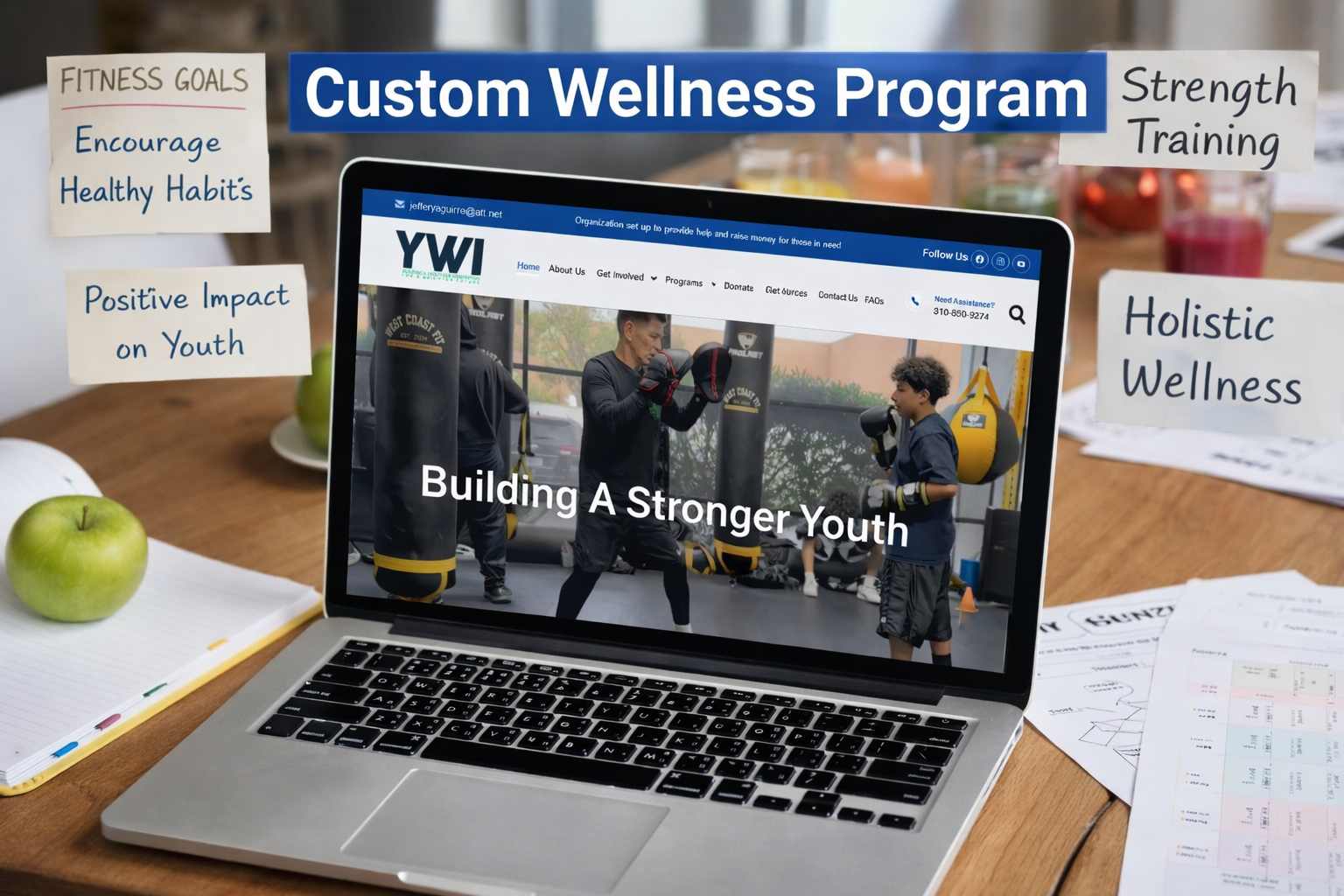 Custom wellness program for youth strength training and holistic fitness development